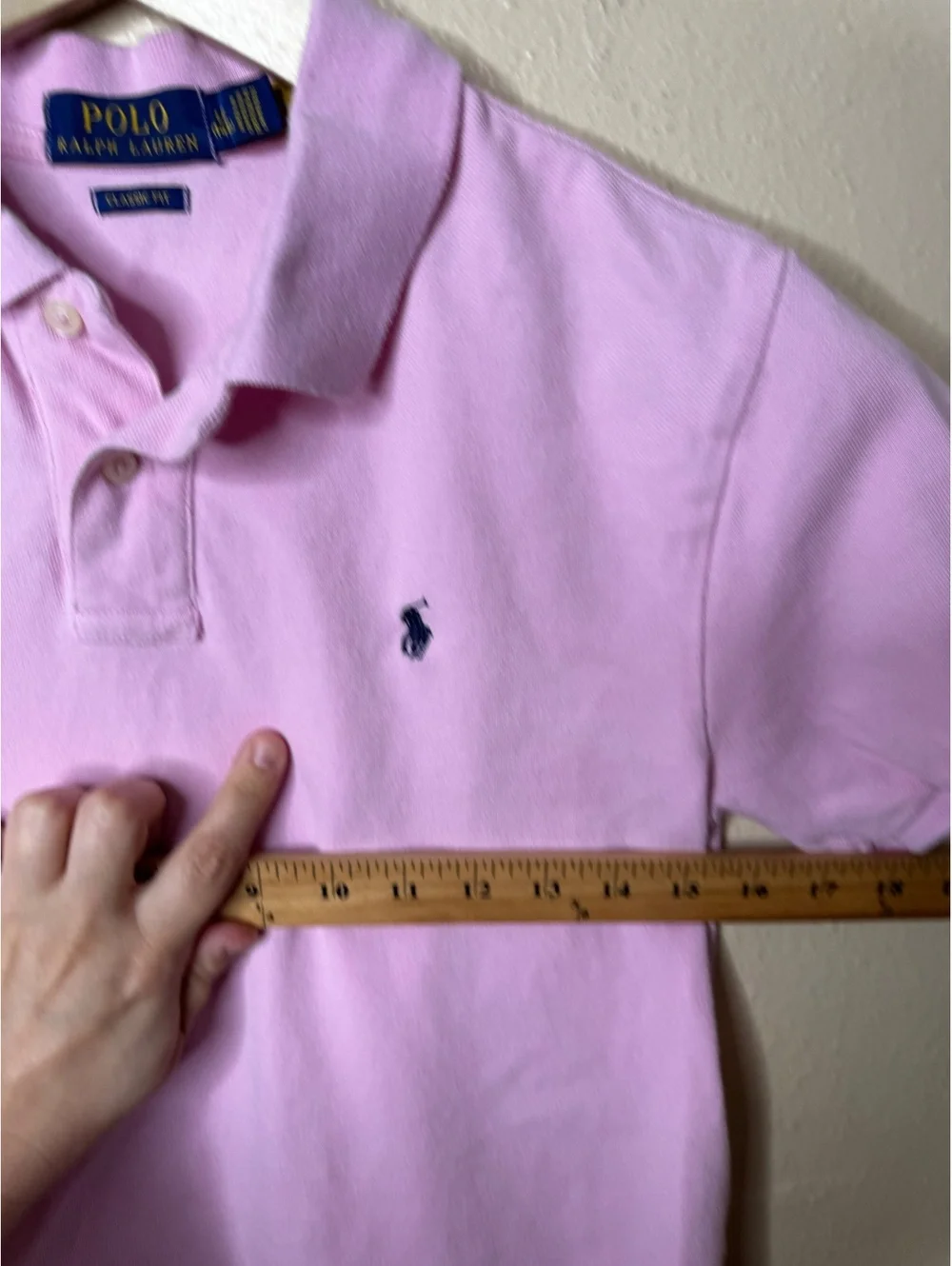 Polo Ralph Lauren Polo Shirt Kids Large 14/16 Pink Short Sleeve Classic Fit